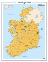 3ppc kaart Ierland, eenvoudig